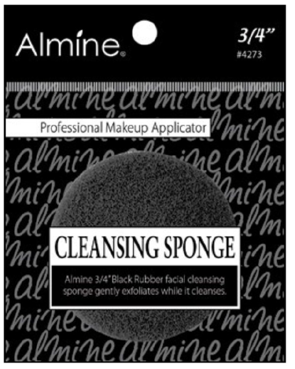 Almine Cleansing Sponge - 3/4" - #4273 - Black