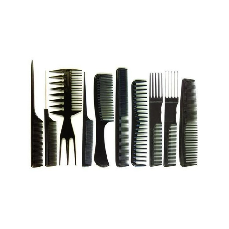 Annie Professional Comb Set 10pcs #0081 - Black