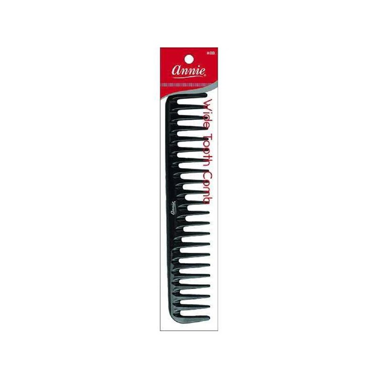 Annie Wide Tooth Comb - #0088 - Black