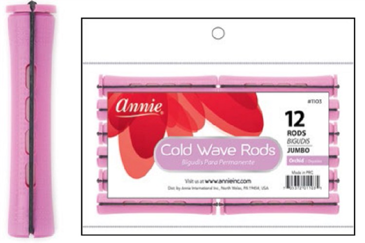 Annie Cold Wave Rod - Jumbo - 12 Pack - #1103 - Orchid
