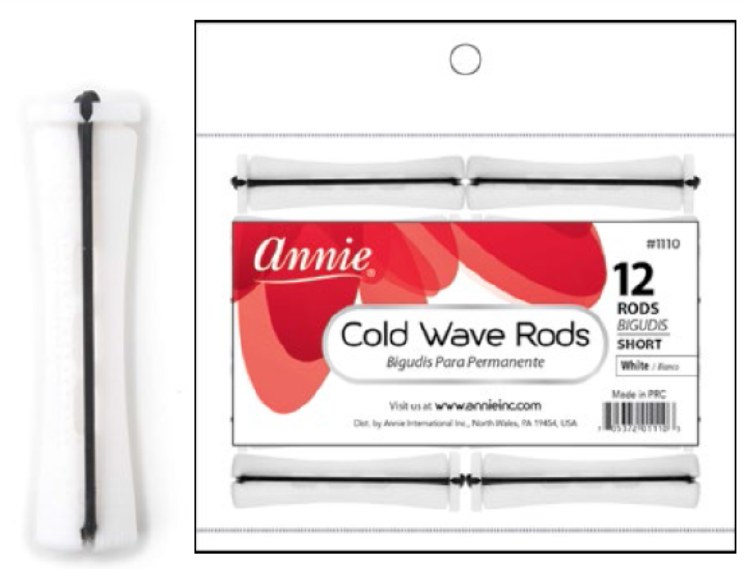 Annie Cold Wave Rod - Short - 12 Pack - #1110 - White