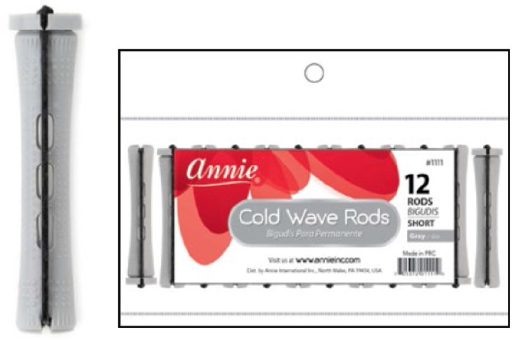 Annie Cold Wave Rod - Short - 12 Pack - #1111 - Gray