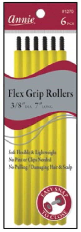 Annie Flex Grip Rollers - 7" - 6 Pack - #1270 - Yellow