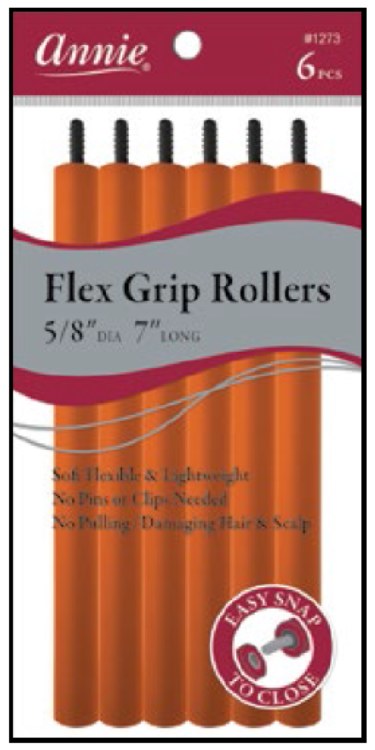 Annie Flex Grip Rollers - 7" - 6 Pack - #1273 - Orange