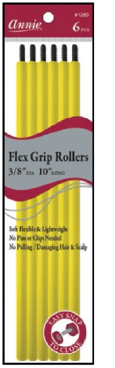 Annie Flex Grip Rollers - 10" - 6 Pack - #1280 - Yellow