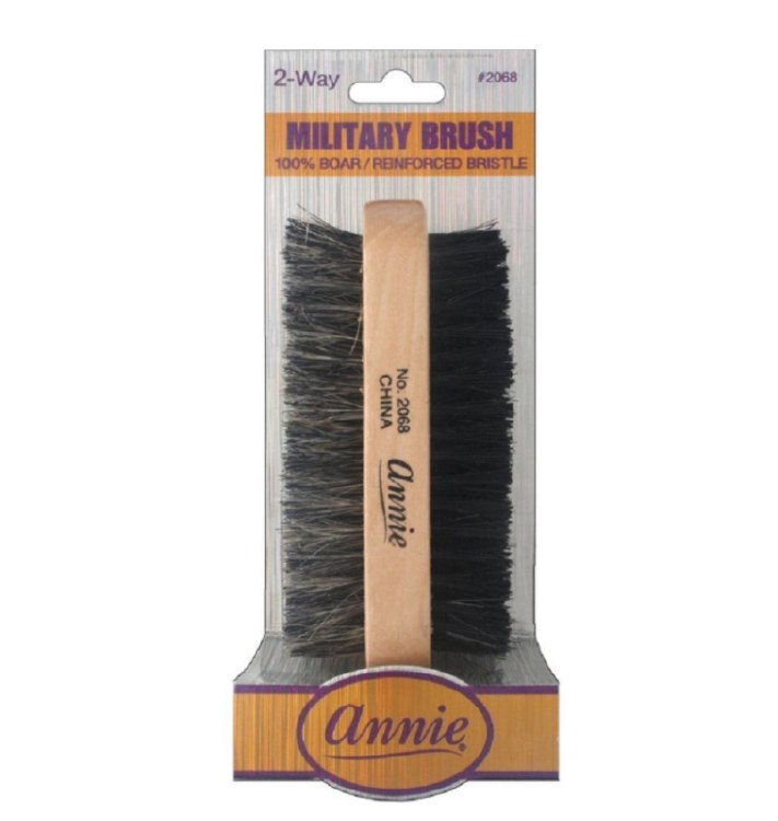 Annie 2 Way Military Brush Two Sided 100% Boar Reinforced #2068