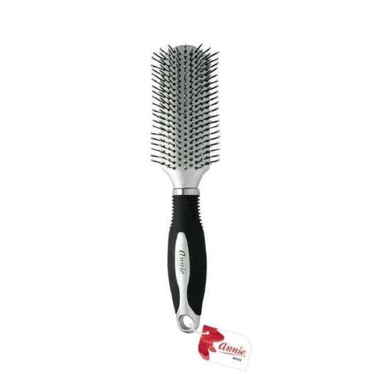 Annie Salon Styling Brush Nylon Bristles Silver #2232