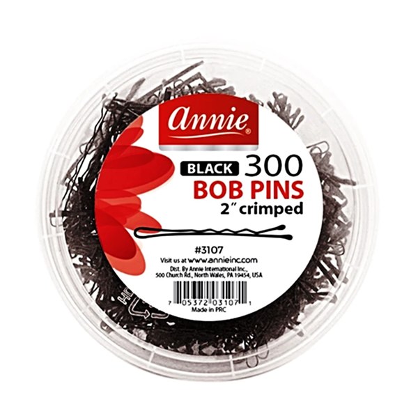 Bob Pin 2" Crimped 300ct #3107 - Black