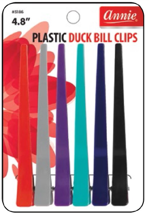 Plastic Duck Bill Clips 4.8" #3186