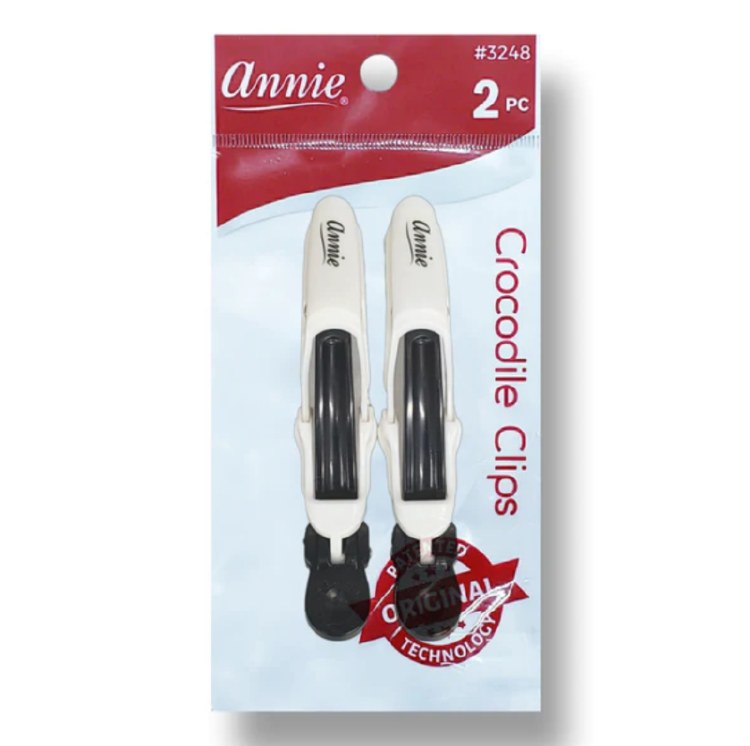 Annie Crocodile Clips Black & White #3248