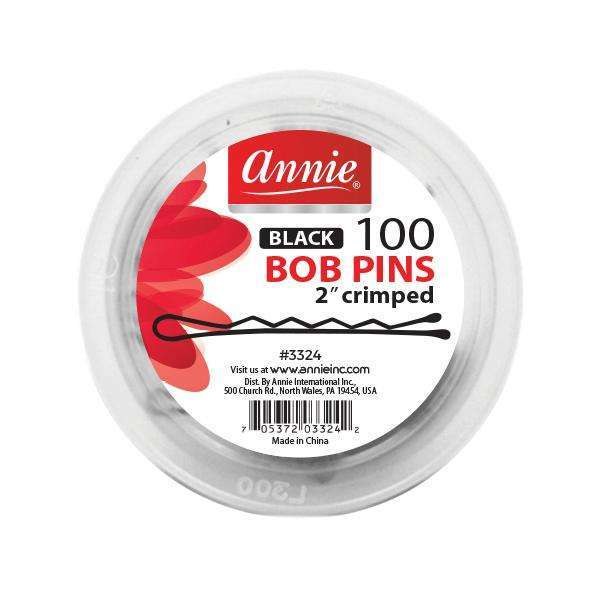 Bob Pin 2" Crimped 100ct #3324 - Black