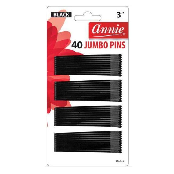 Annie 3" Jumbo Bob Pin 40ct #3412