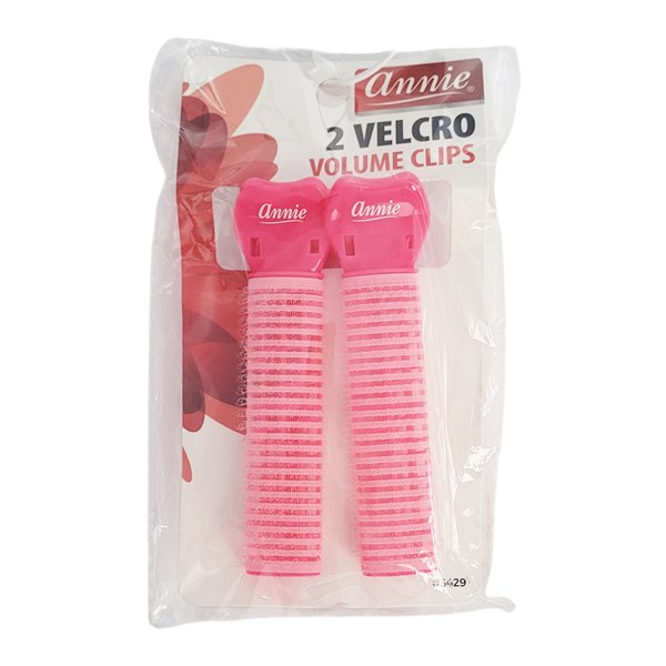 Annie 2 Velcro Volume Clips #3429 - Pink