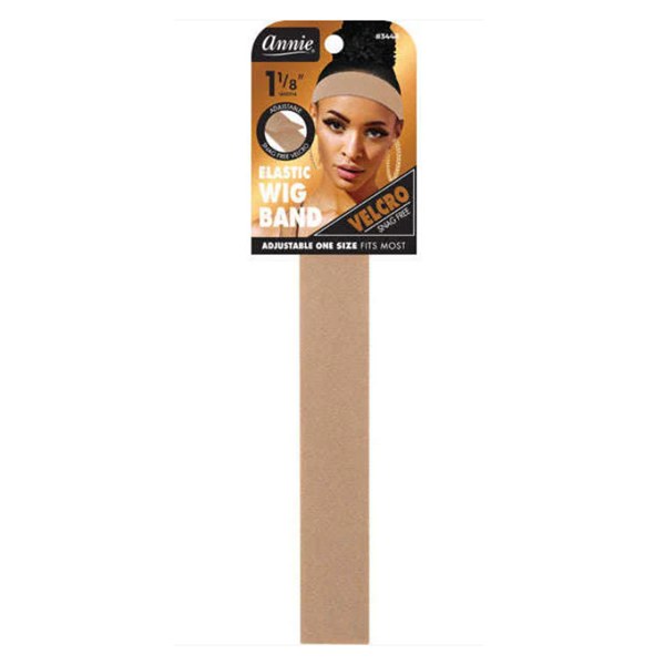 Annie Elastic Velcro 1 1/8" Wig Band #3448 - Light Brown