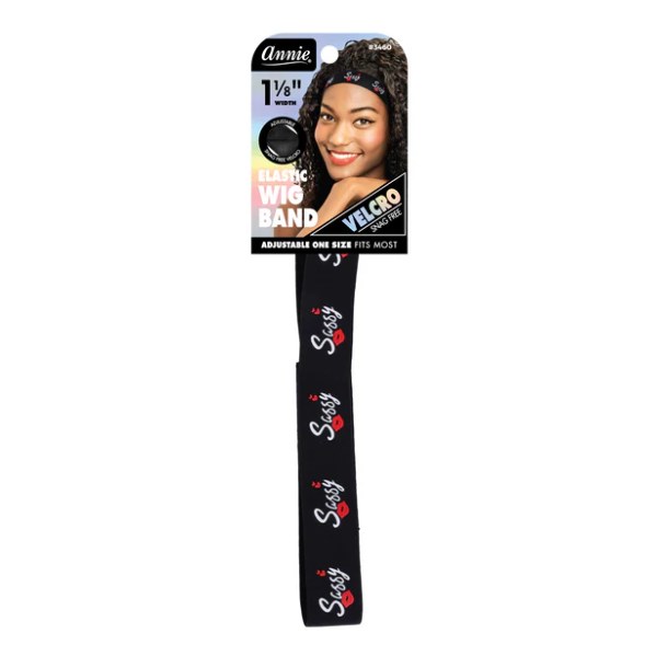 Annie Patterned Elastic Wig Band 1 1/8" - #3460