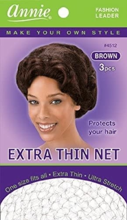 Annie Extra Thin Net 3 PC Brown