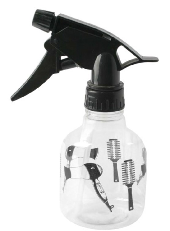 Ozen Spray Bottle 8oz Clear Salon Patterned #4709