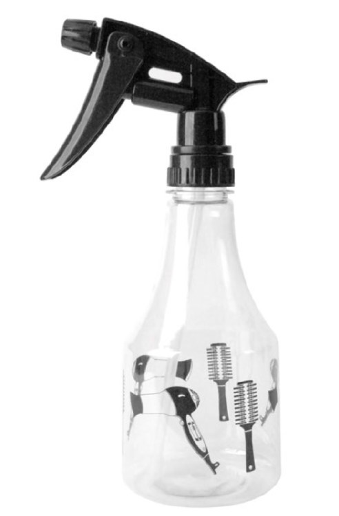 Ozen Spray Bottle 15oz (450ml) Clear Color With Black Plastic Trigger #4710