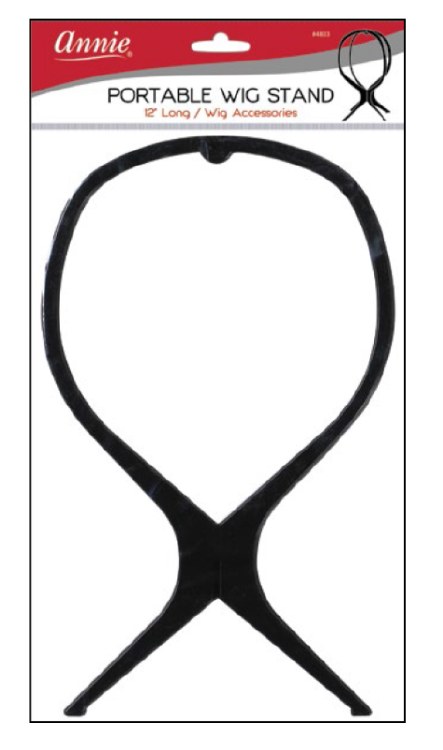 Portable Wig Stand Black #4833
