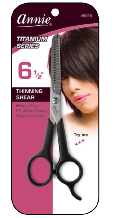 Thinning Shears 6.5" 20 Teeth Black #5016