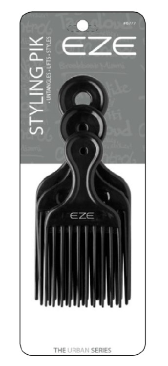 Eze Styling Plastic Pik Short Medium Long 3ct #6677