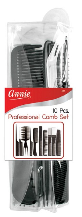 Annie Professional Comb Set - #0081 - Black