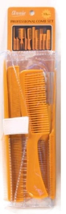 Annie Professional Comb Set 10pcs #82 - Bone