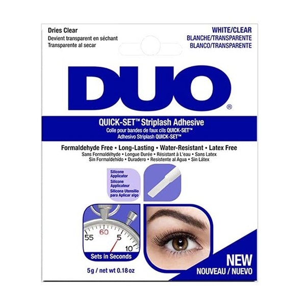 Ardell Duo Quick-Set Striplash Adhesive 0.18oz - White/Clear