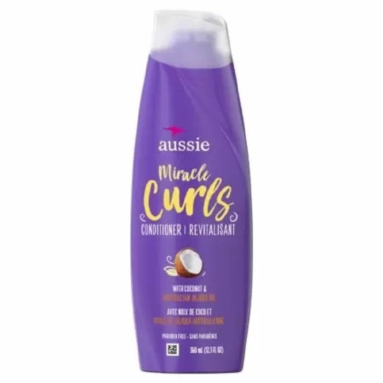 Aussie Miracle Curls with Coconut Oil Paraben Free Conditioner 12oz