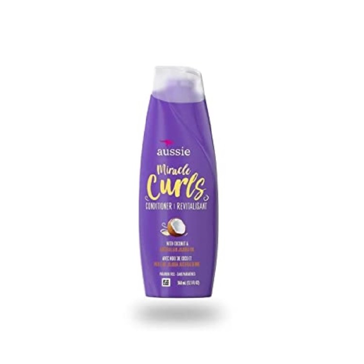 Aussie Miracle Curls with Coconut & Jojoba Oil, Paraben Free Shampoo 12oz