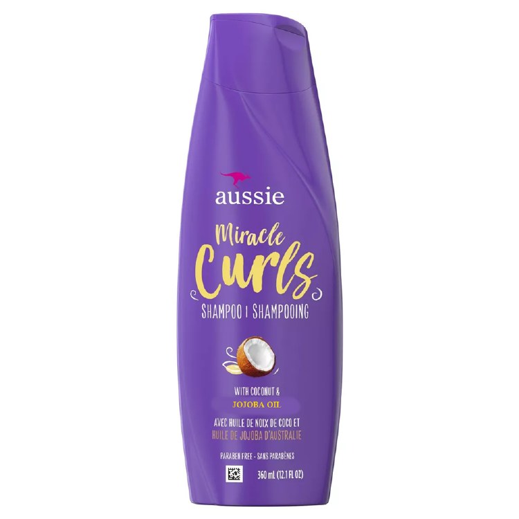 Aussie Miracle Curls with Coconut & Jojoba Oil Shampoo 12oz