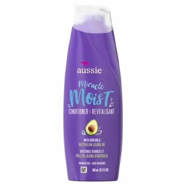 Aussie Miracle Moist Shampoo for Dry Hair, Paraben Free, 12.1oz