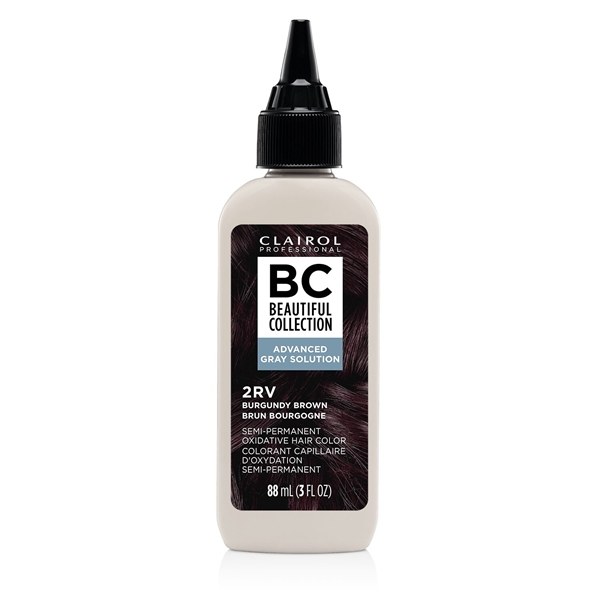 Clairol Beautiful Collection Advanced Semi-Permanent Hair Color 2RV - Burgundy Brown - 3oz