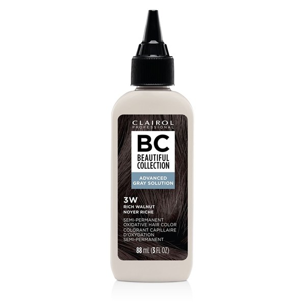 Clairol Beautiful Collection Advanced Semi-Permanent Hair Color 3W - Rich Walnut - 3oz