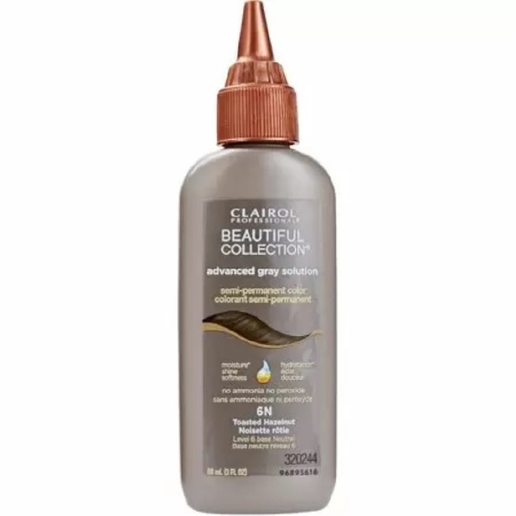 Clairol Beautiful Collection Advanced Semi-Permanent Hair Color 6N - Toast Hazelnut - 3oz