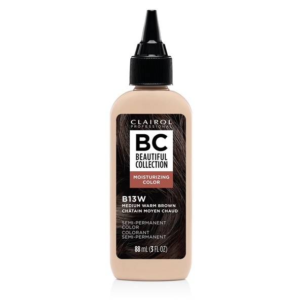 Clairol Beautiful Collection Moisturizing Semi-Permanent Color 3oz # B13W - Medium Warm Brown