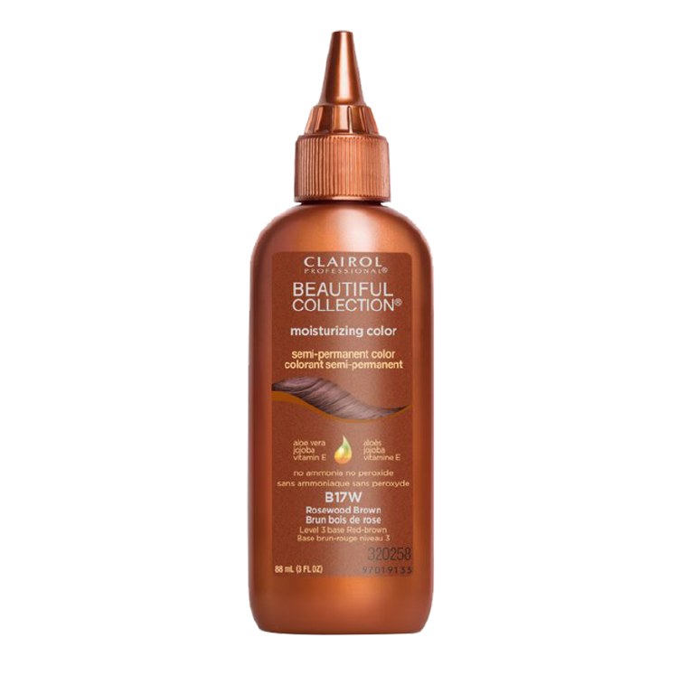 Clairol Beautiful Collection Moisturizing Semi-Permanent Color B17W - Rosewood Brown - 3oz