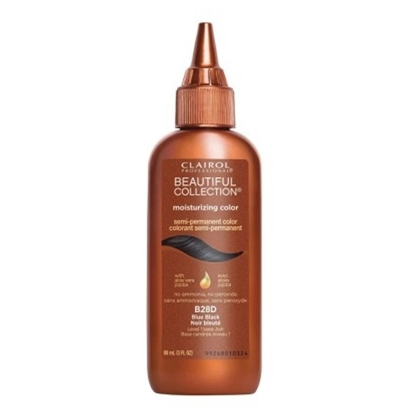 Clairol Beautiful Collection Moisturizing Semi-Permanent Color 3oz # B28D - Blue Black