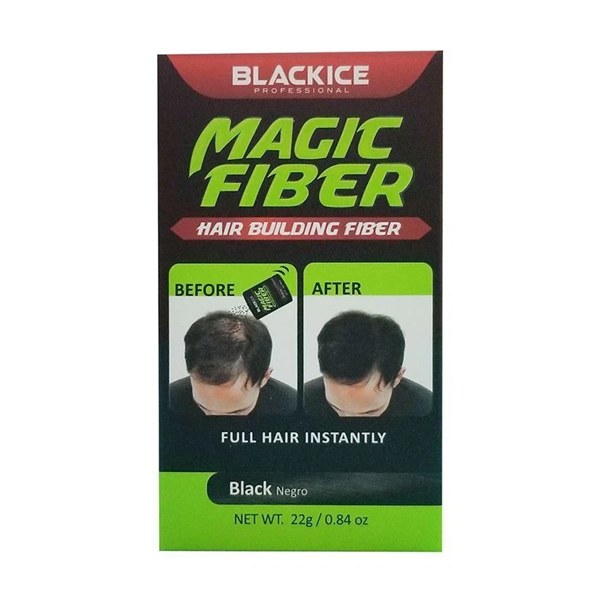 Black Ice Magic Hair Building Fiber #BIC001BLA - Black