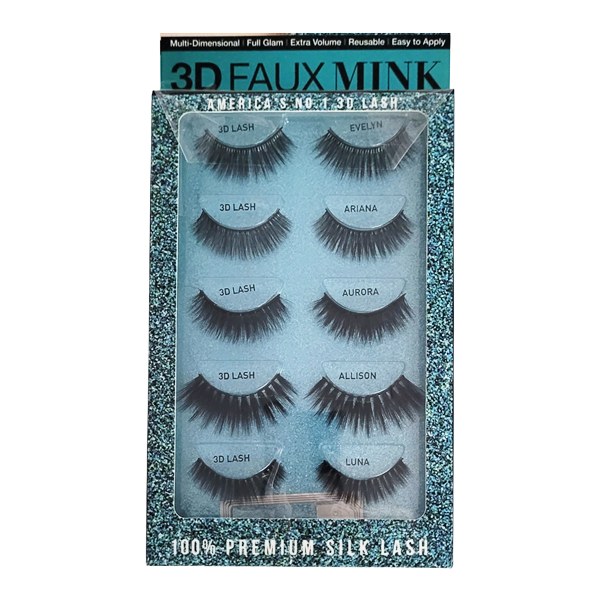 BlackPink 3D Faux Mink Lash 5 Pairs - #BP05P004