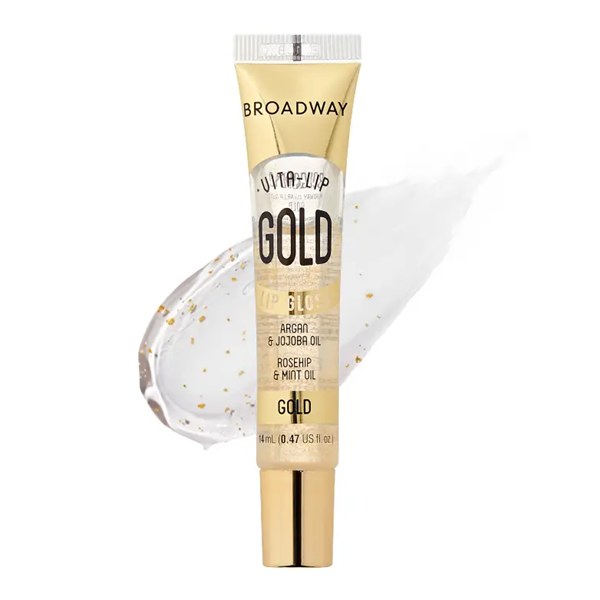 Broadway Vita-Lip Clear Lip Gloss - Gold