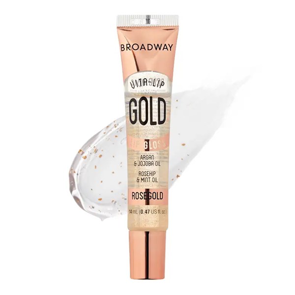 Broadway Vita-Lip Clear Lip Gloss - Rose Gold