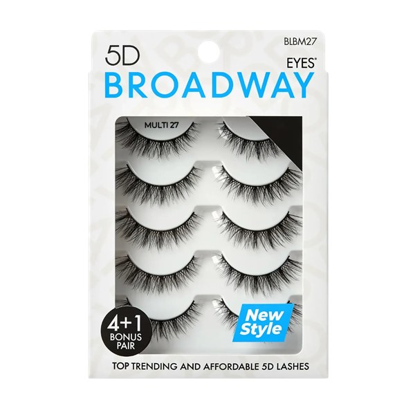 Broadway 5D Strip Lash Multi Pack Eyelashes #BLBM27