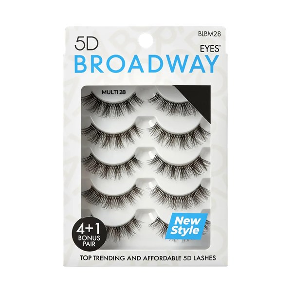 Broadway 5D Strip Lash Multi Pack Eyelashes #BLBM28