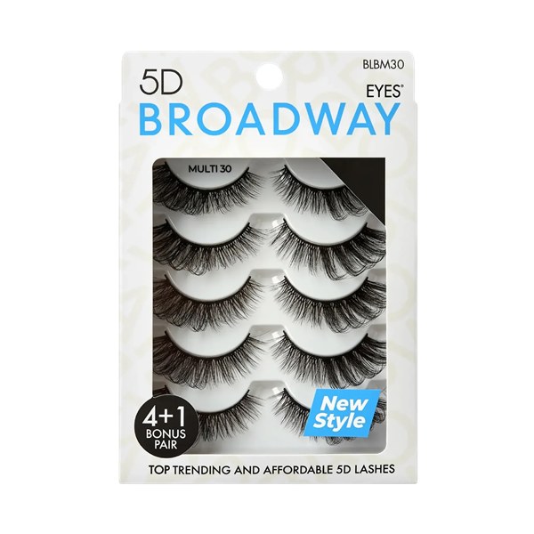 Broadway 5D Strip Lash Multi Pack Eyelashes #BLBM30