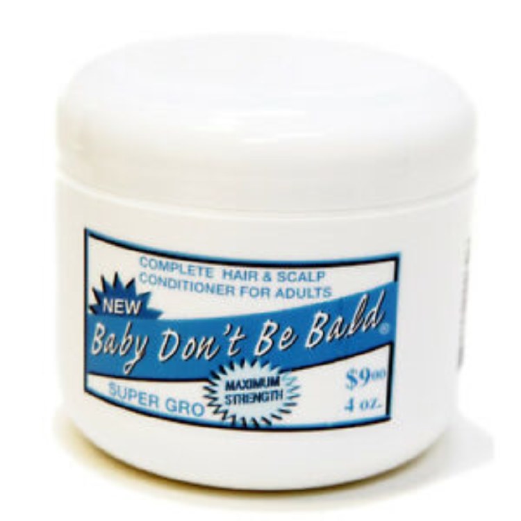 Baby Don't Be Bald Hair and Scalp Conditioner for Adults Light Blue 4oz
