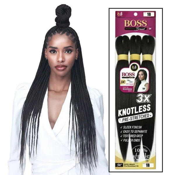 3X Knotless Braid 54 Inch - # HOT RED
