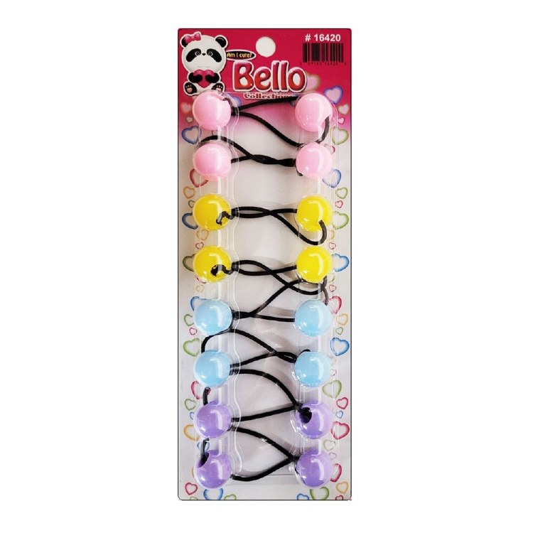 Bello Twin-Bead Hair-Knockers - 20mm - #16420 - Assorted Pastels