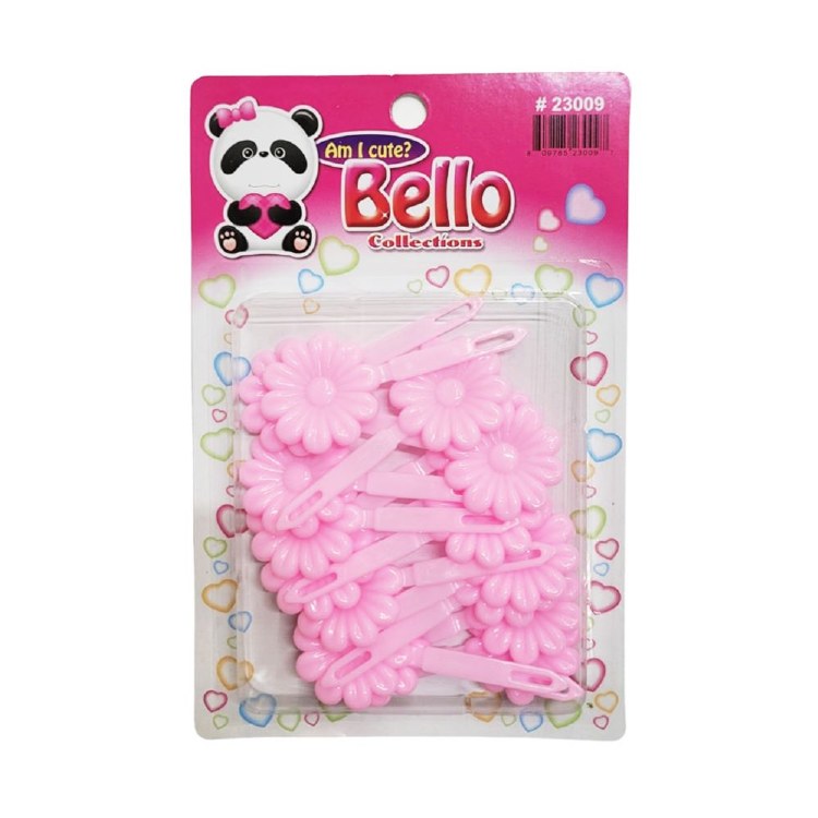 Bello Hair Barrettes - Flowers - #23009 - Baby Pink