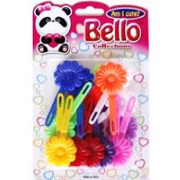 Bello Hair Barrettes - Flowers - #23020 - Assorted Colors